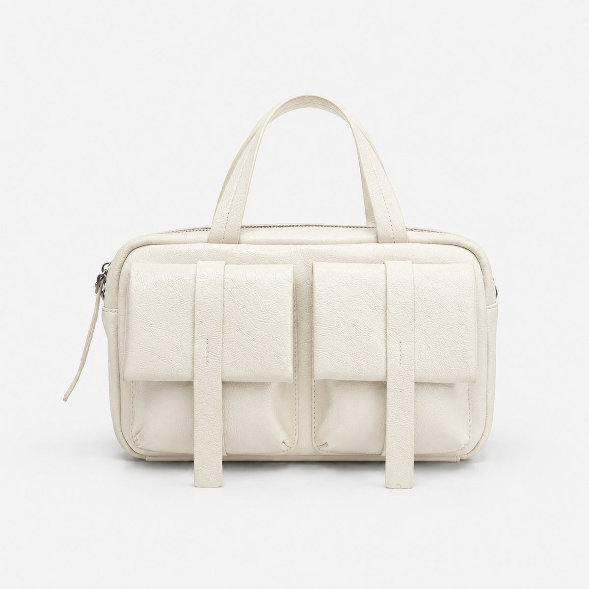 Multi-Taschen-Faux-Leder-Laptoptasche