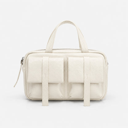 Multi-Taschen-Faux-Leder-Laptoptasche