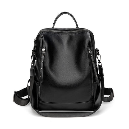 Strukturierter Leder Rucksack Brehn