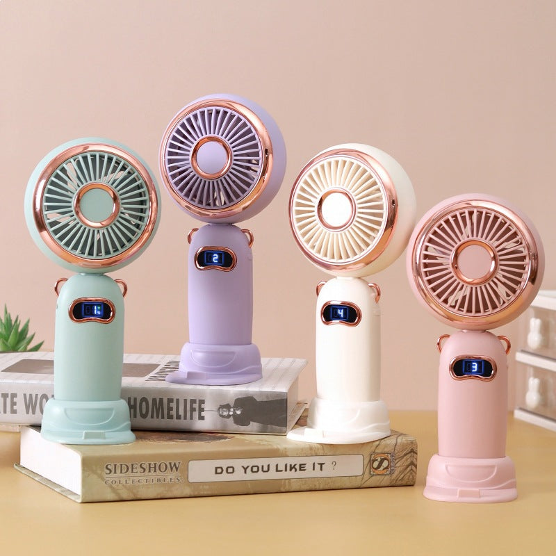 Unisex Tragbarer Mini-Handventilator mit digitaler Steuerung Brehn
