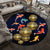 Dekorativer runder Fischdesign-Teppich