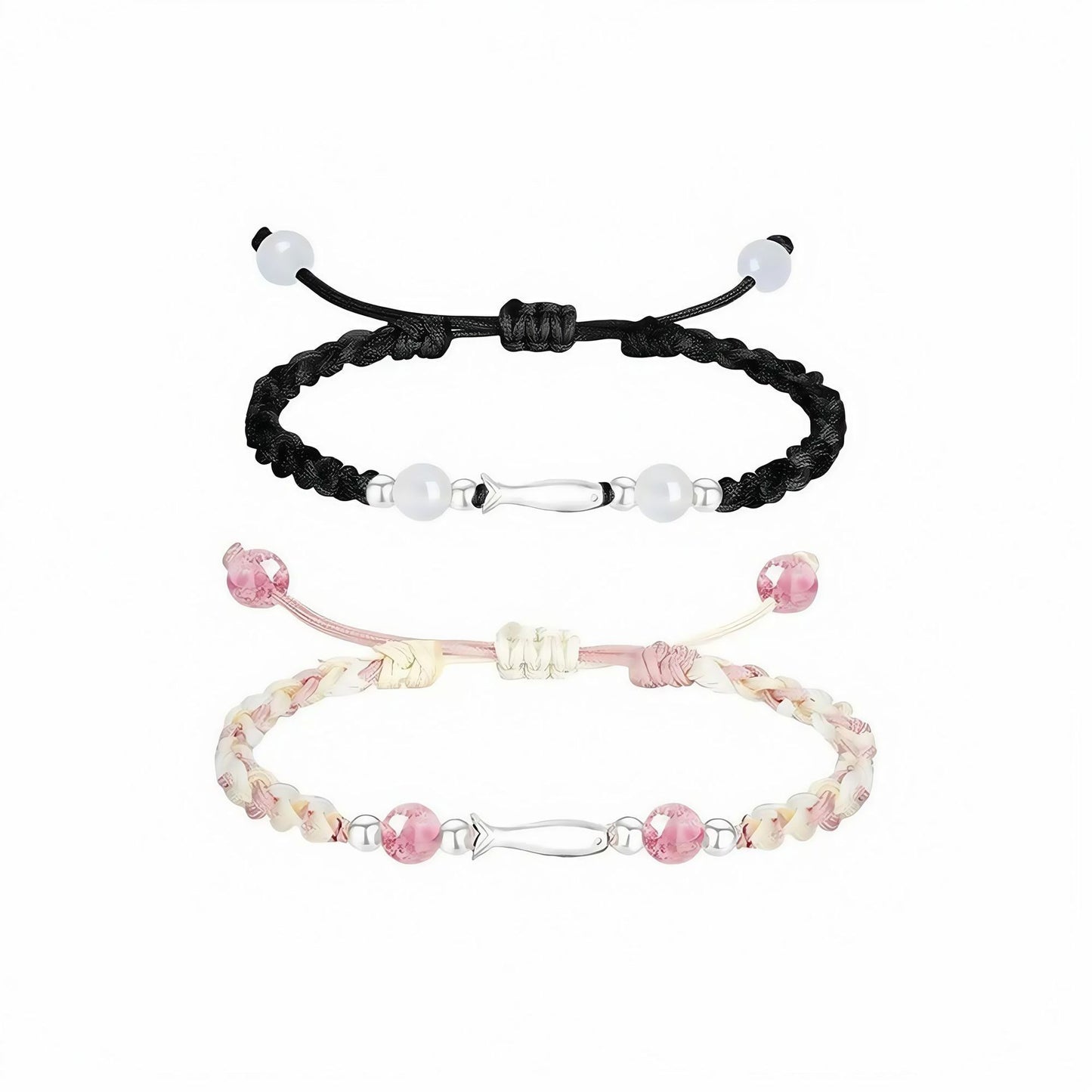 Verstellbares geflochtenes Perlenarmband Brehn