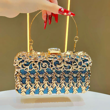 Verschnörkelte Vintage Abend-Clutch