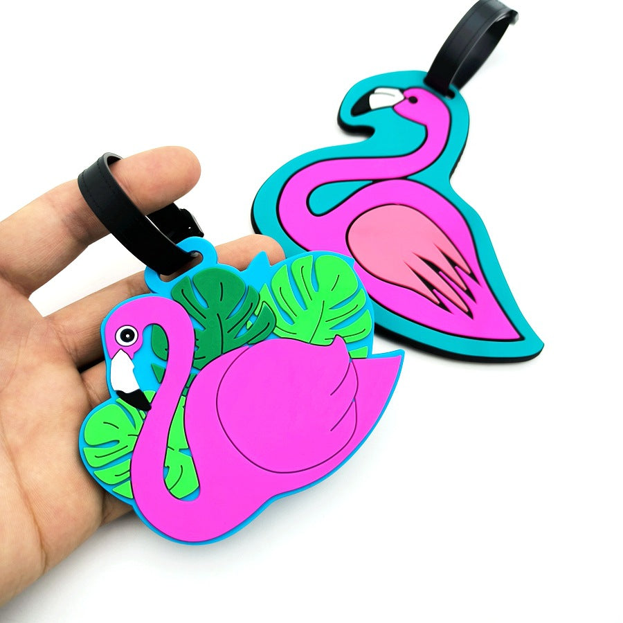 Tropisches Flamingo Gepäckanhänger Brehn