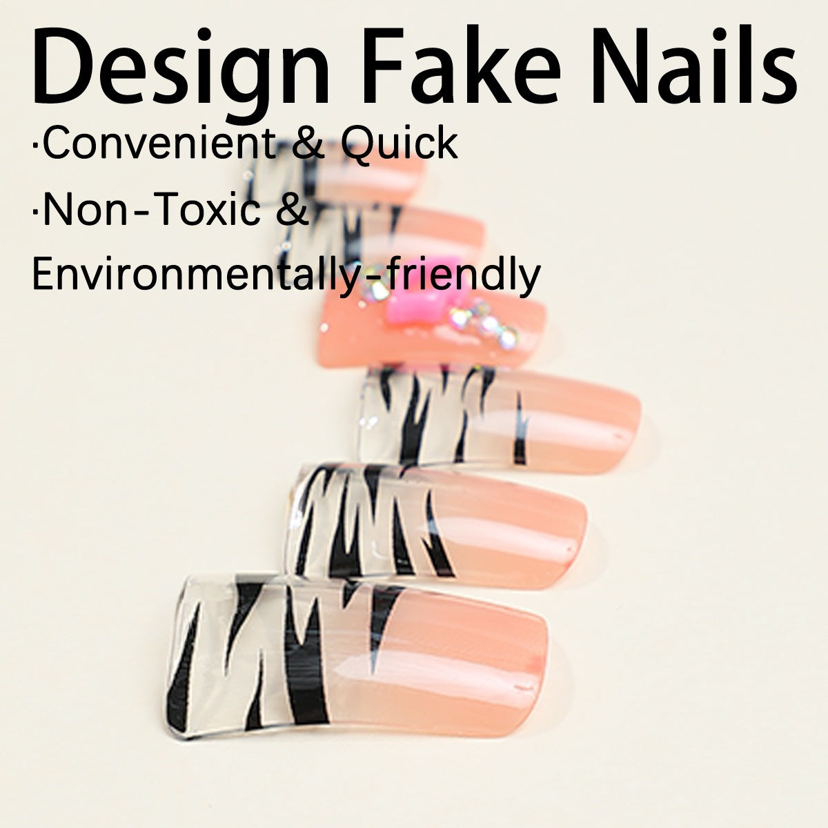 Kreatives Nagelset mit stylishen Mustern Brehn