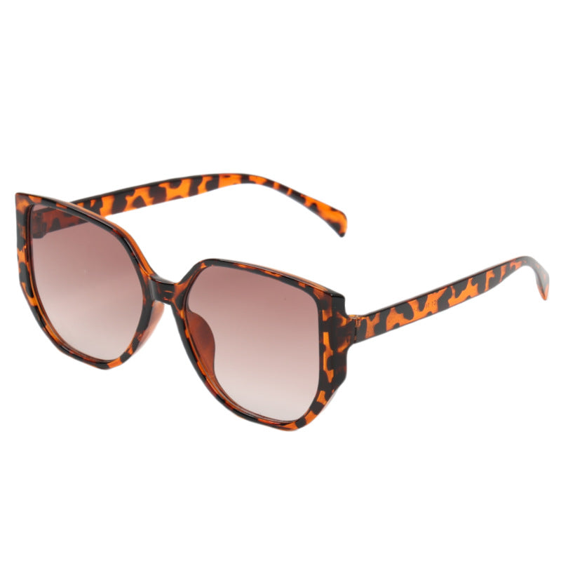 Damen modische oversized Sonnenbrille mit animalischem Muster Brehn