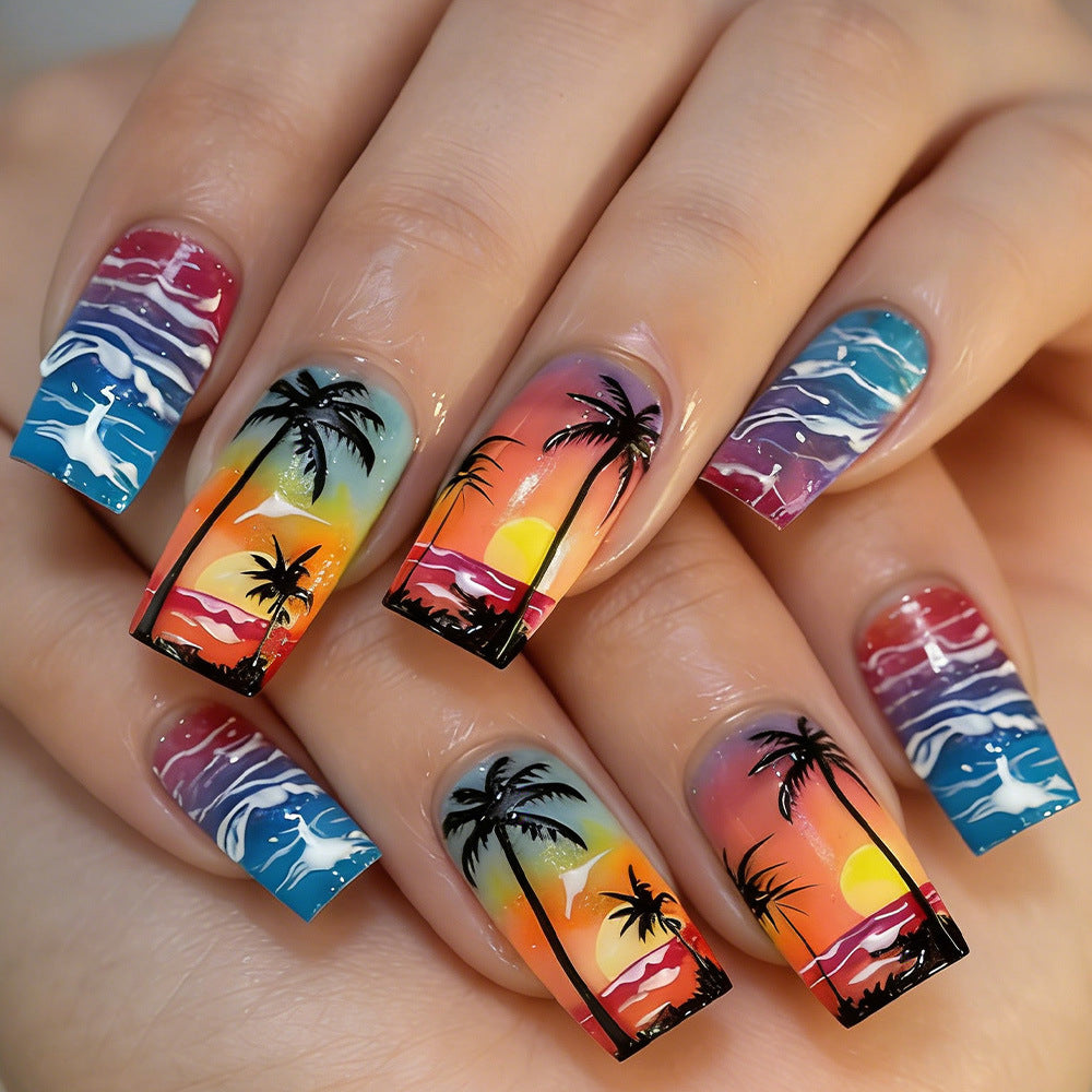 Tropical Sunset Nagelkunst Set Brehn