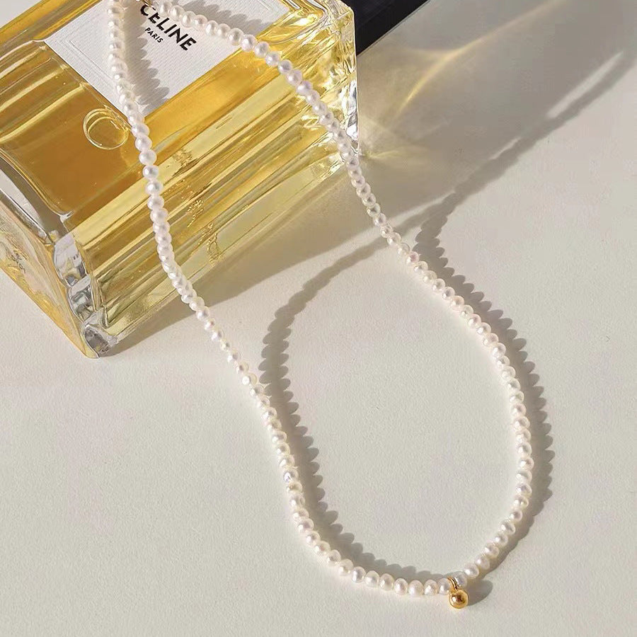 Elegante Perlenbesetzte Choker-Halskette Brehn