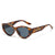 Cat-Eye Sonnenbrille mit dekorativen goldenen Akzenten Brehn