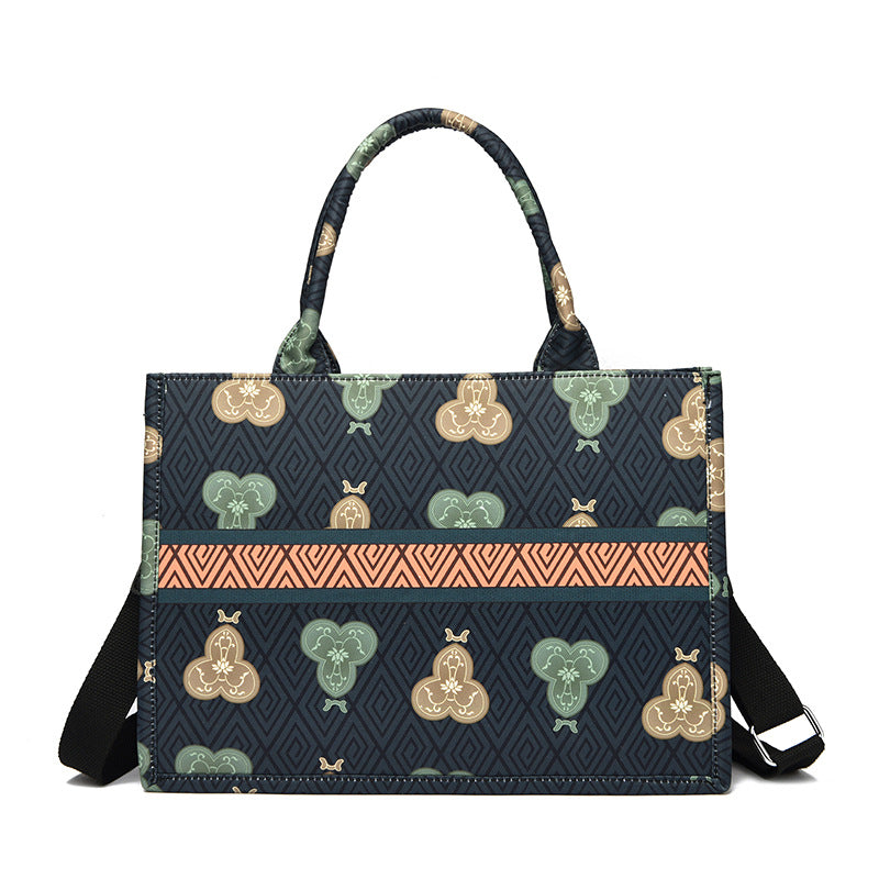 Blumenmuster Schultertasche Brehn