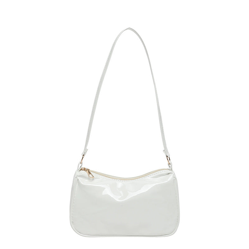WoGlossy Texturiertes Handheld Crossbody Bag Brehn