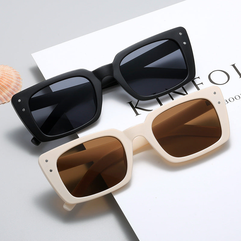 Damen modische Sonnenbrille im modernen rechteckigen Design Brehn