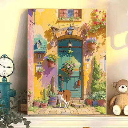 Bunte städtische Landschaft Wandkunst Brehn
