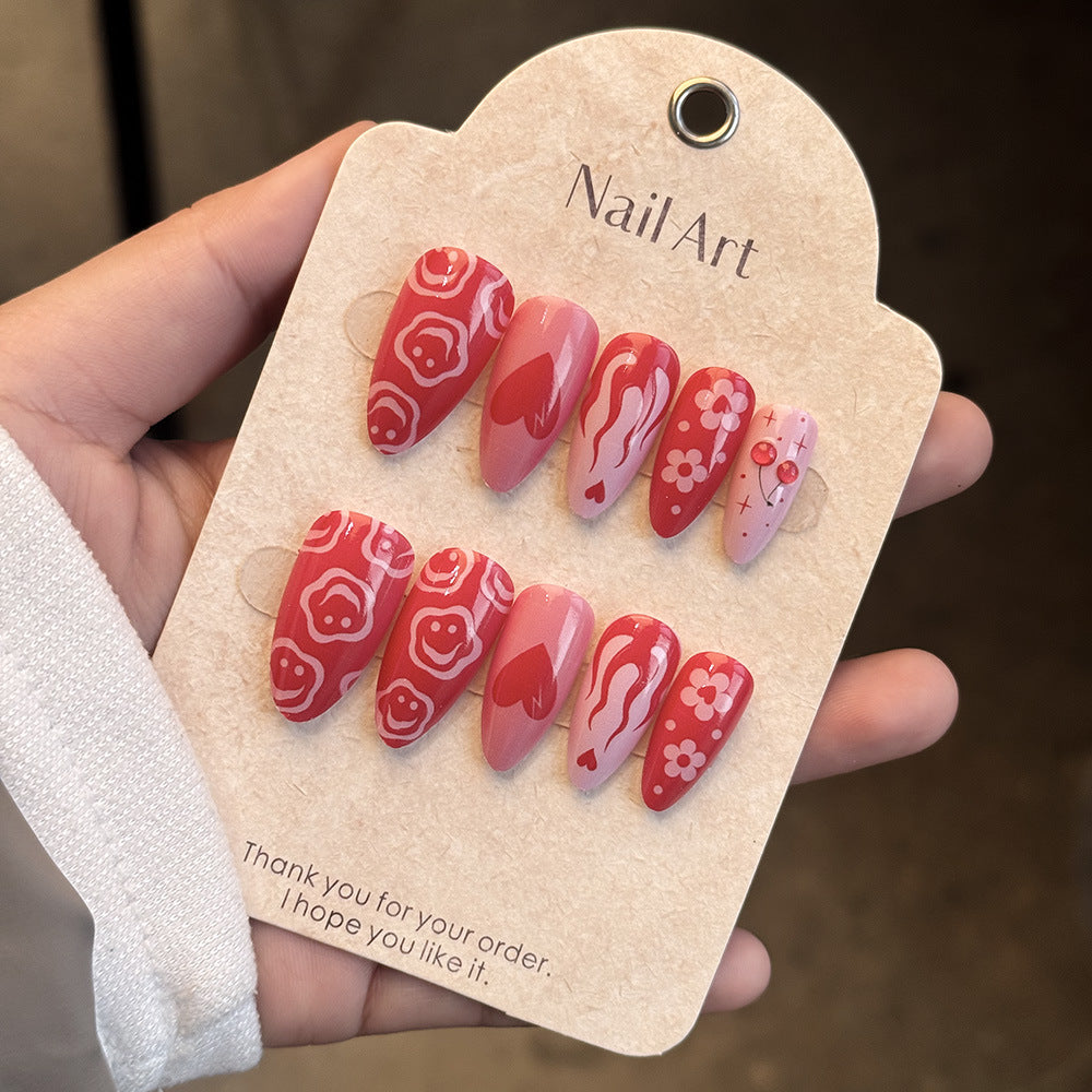 Künstlerisches Press-On Nageldesign-Set Brehn