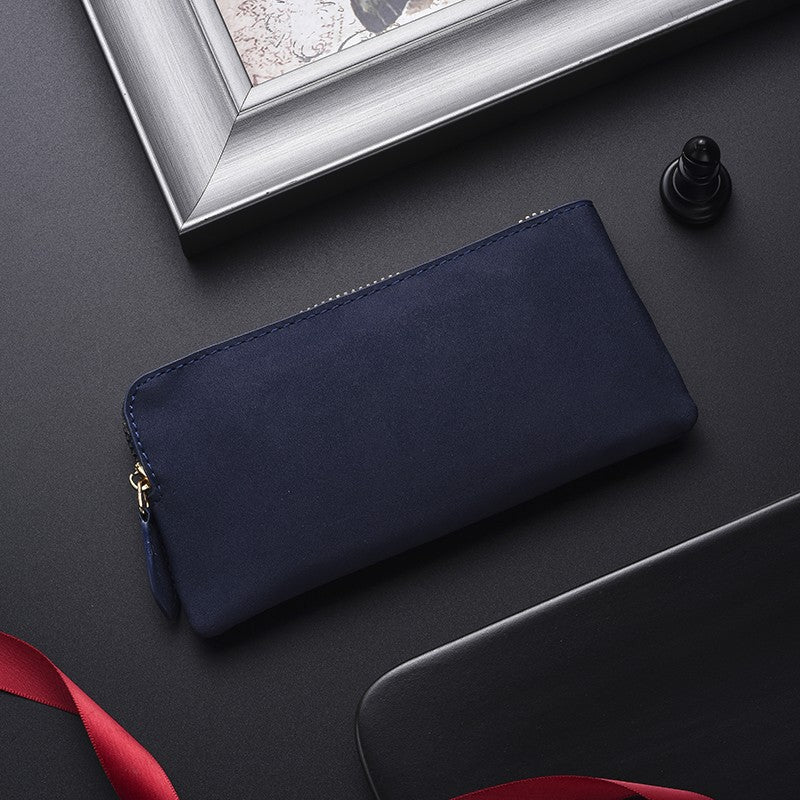 Premium Leder Reißverschluss Geldbörsen Organizer Brehn