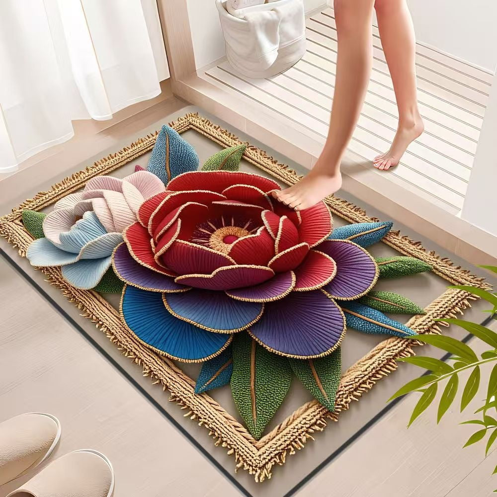 Dekorativer floraler Badteppich Brehn