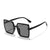 Damen quadratische Sonnenbrille mit UV-Schutz und eleganter Rahmenstruktur Brehn