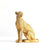 Dekorative goldene Leoparden-Skulptur