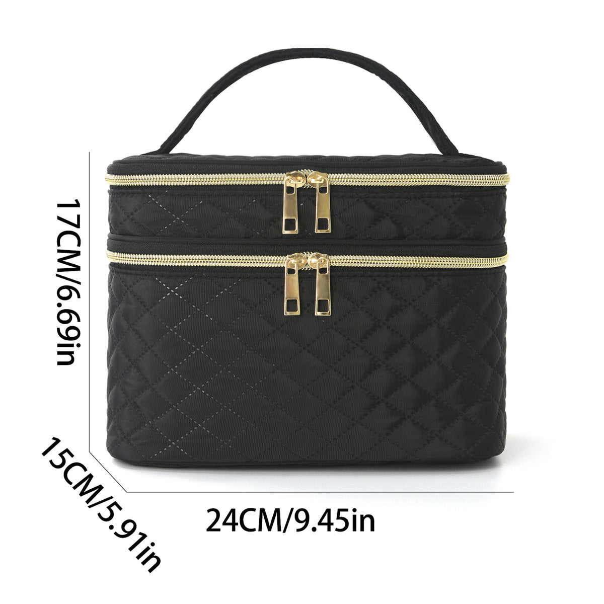 Kosmetik-Organizer-Tasche mit Doppeltem Fächersystem Brehn