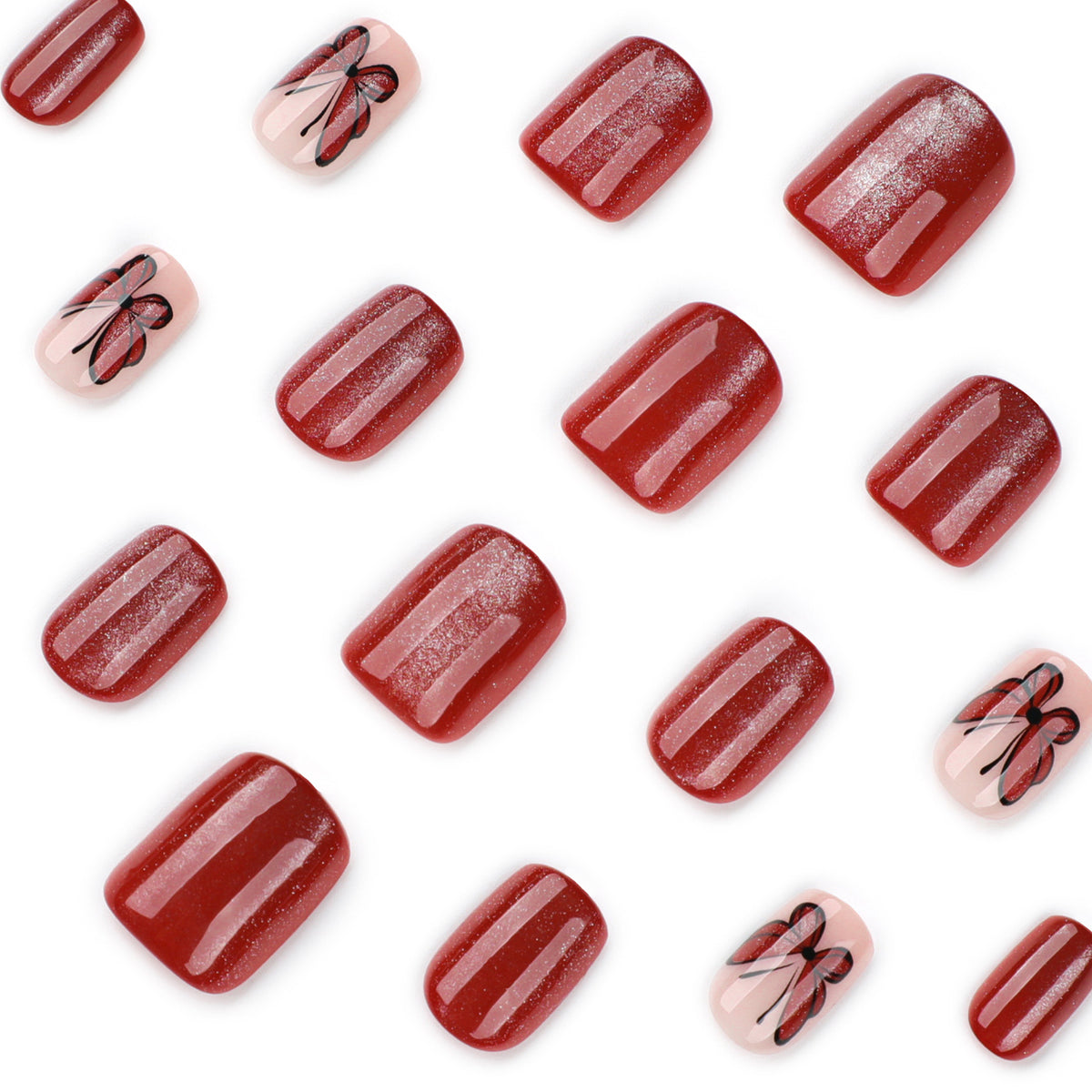 Kunstvolle Nagelgestaltung mit Schmetterlingsmotiven Brehn
