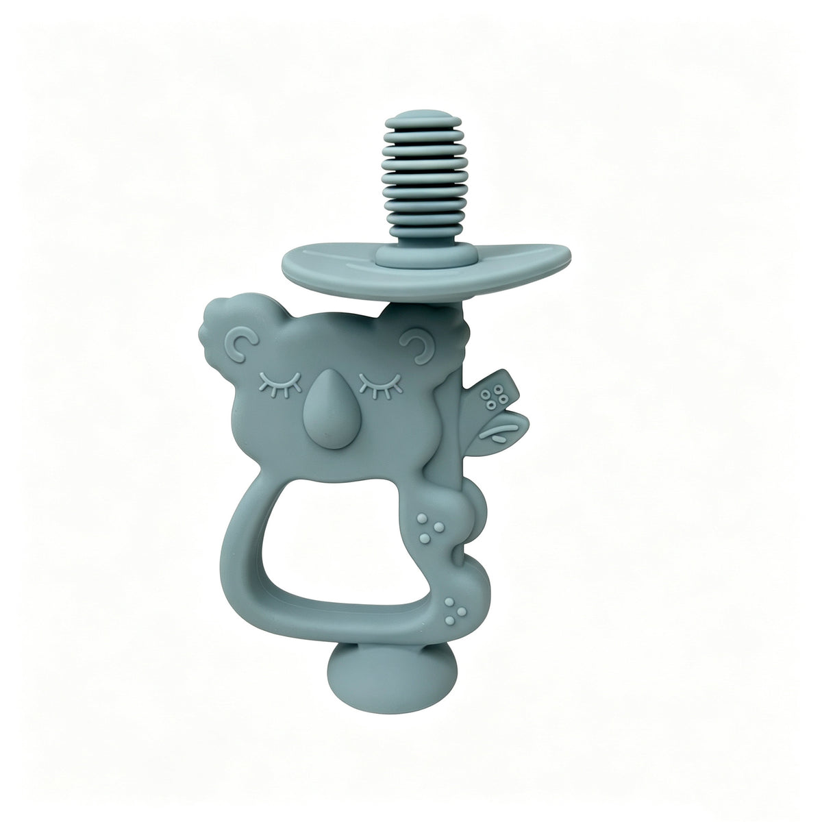 Silicone Koala Beißring mit gerippter Nippel und ergonomischem Griff