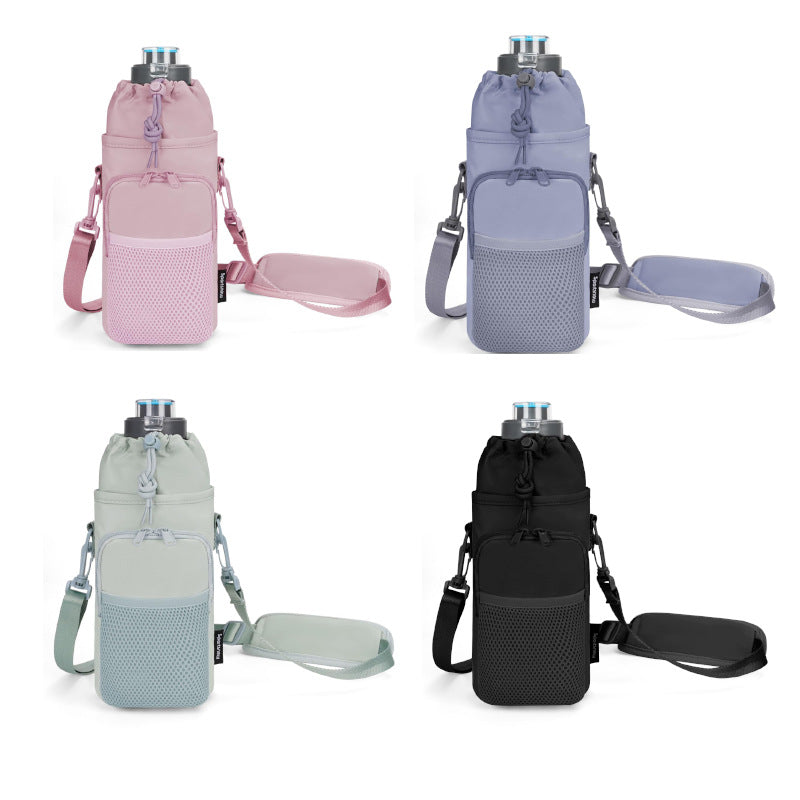 Unisex Wasserflasche mit tragbarem Netzbeutel Brehn