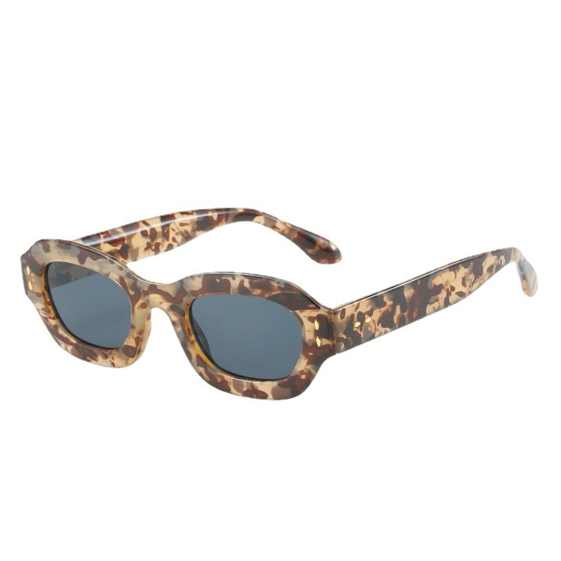 Damen Modische Sonnenbrille im Retro-Stil mit weitem Rahmen Brehn