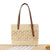 Handtasche Aus Handgewebtem Stroh mit Eleganten Kunstledergriffen Brehn