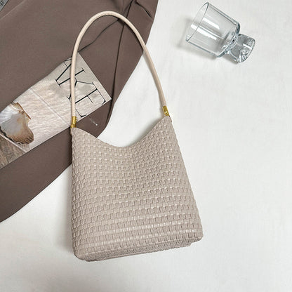 Texturierte Gewebe Schultertasche