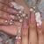 Elegantes Dekoratives Press-On-Nägel Set Brehn