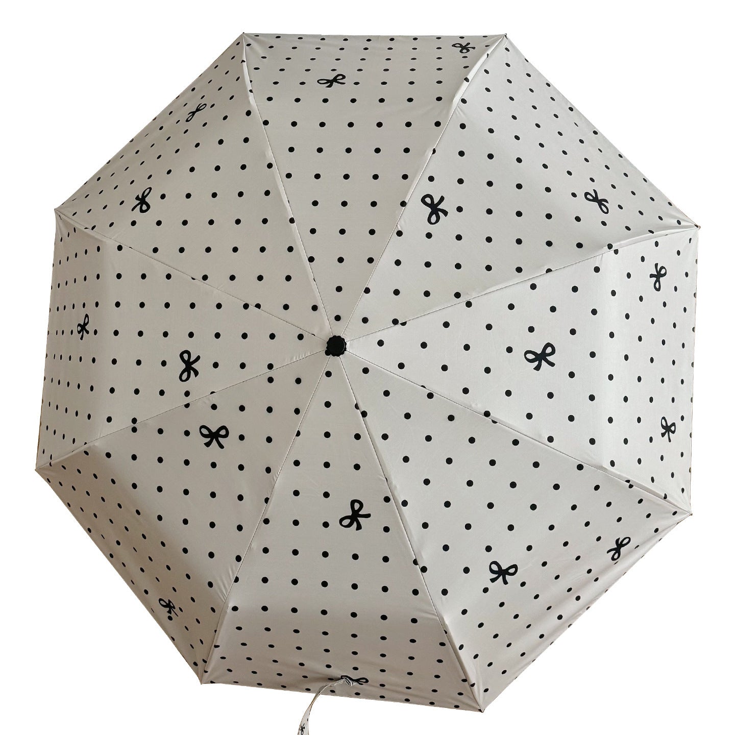 Damen kompakter Regenschirm mit stilvollem Punktedesign Brehn