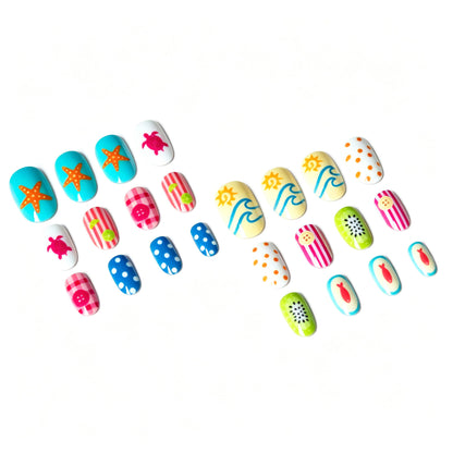 Kreatives Sommer-Thema Nagelkunst Set