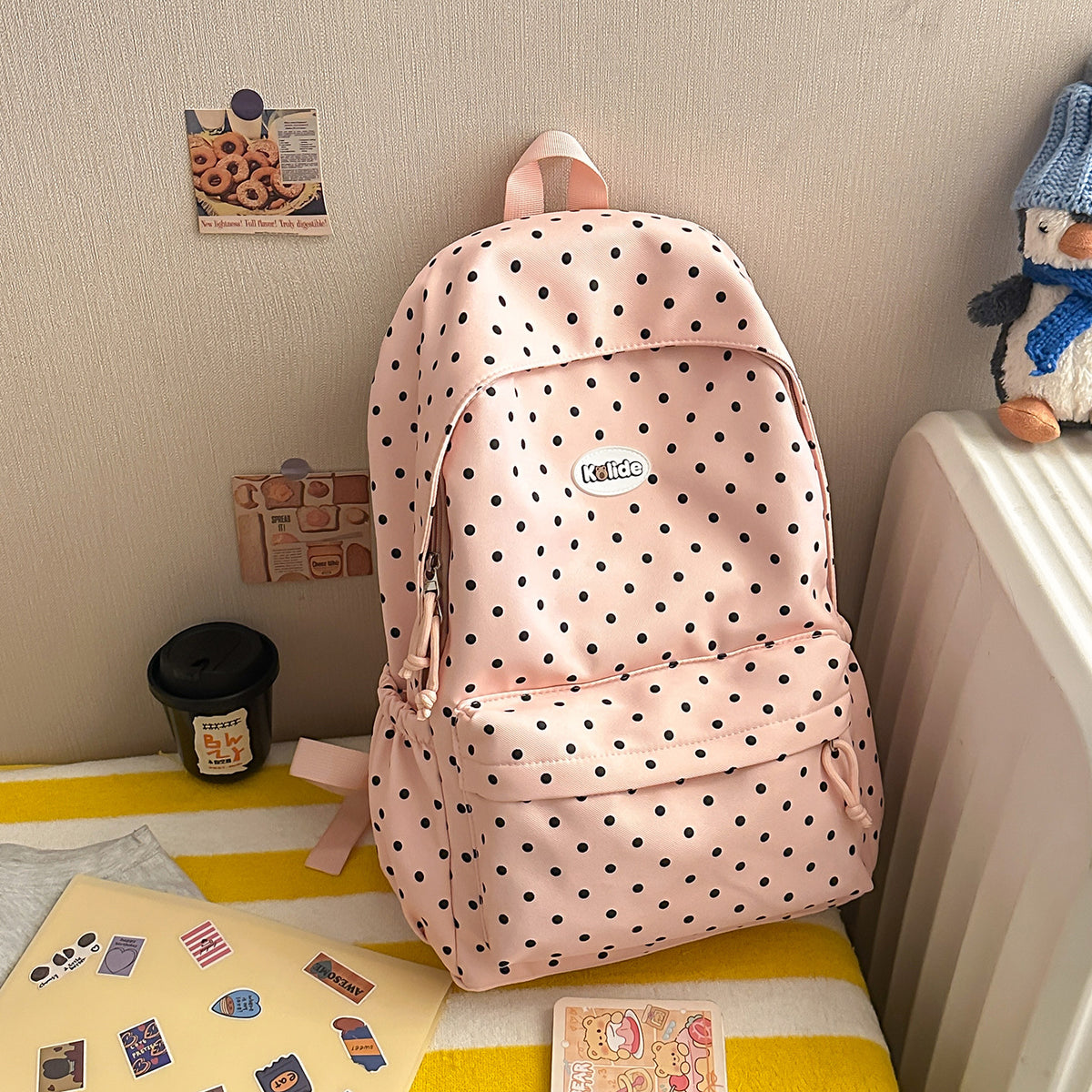Stilvolle Punktmuster Leichte Rucksack Brehn