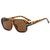 Retro-inspirierte übergroße quadratische Sonnenbrille