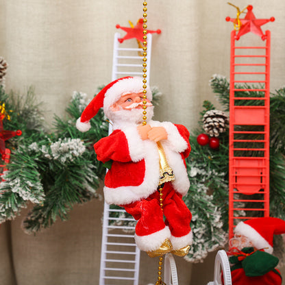 Niedliche Weihnachtsmann-Kletterfigur Brehn