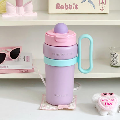Damen Multifunktionale Isolierflasche mit einzigartigem Deckel Brehn