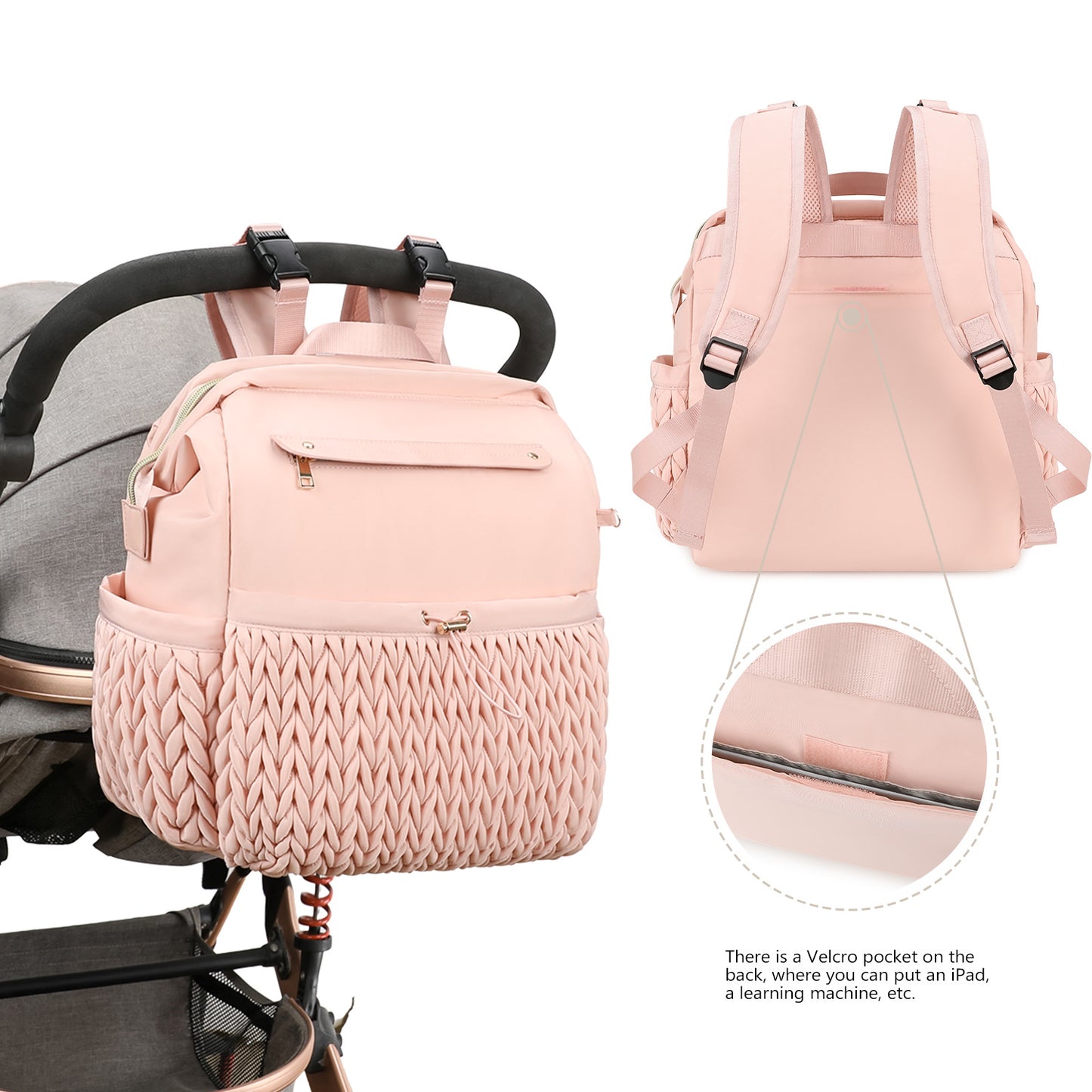 Modischer Rucksack mit Geflochtenem Design Brehn
