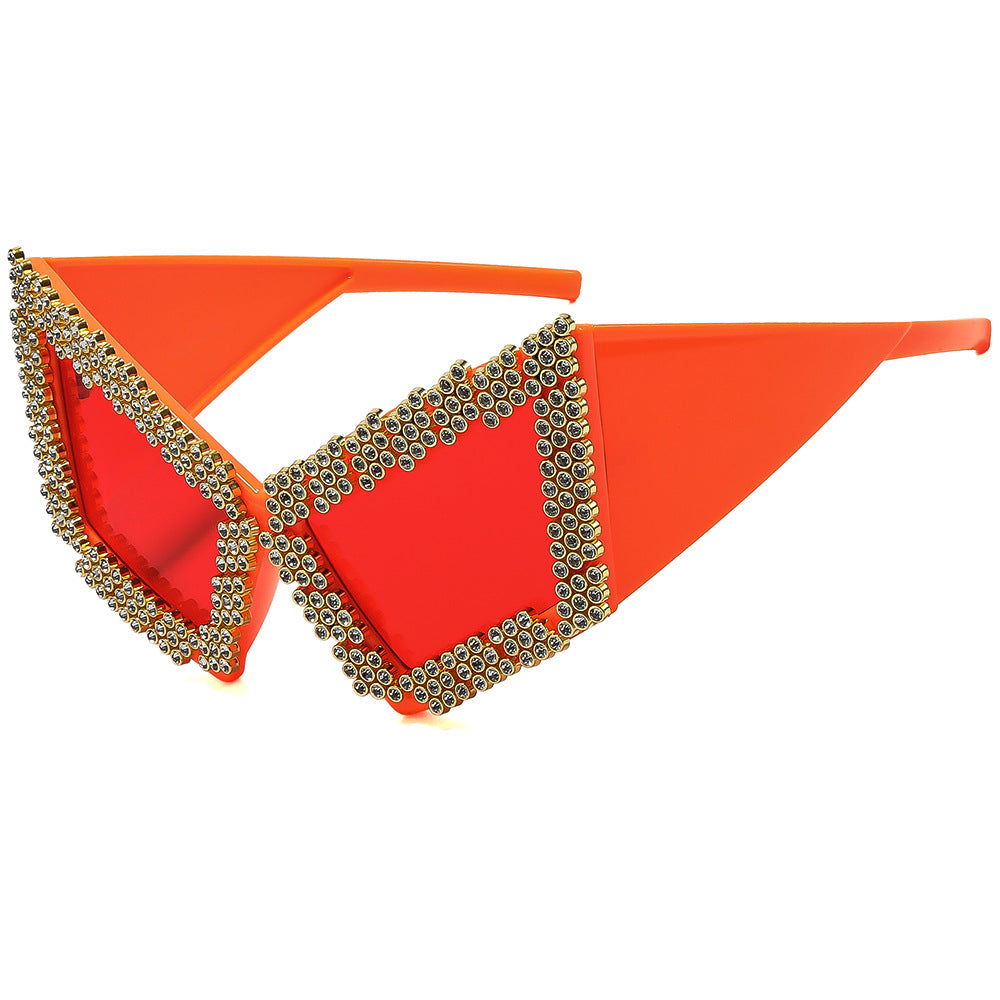 Damen Sonnenbrille im extravaganten Design mit luxuriösem Strassbesatz Brehn