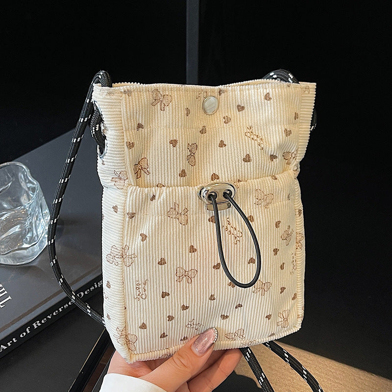 Lässige Durchzugs-Mini-Crossbody-Tasche