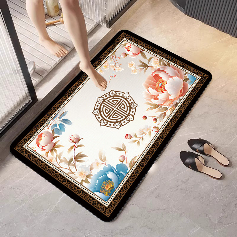 Elegante geometrische Badmatte Brehn
