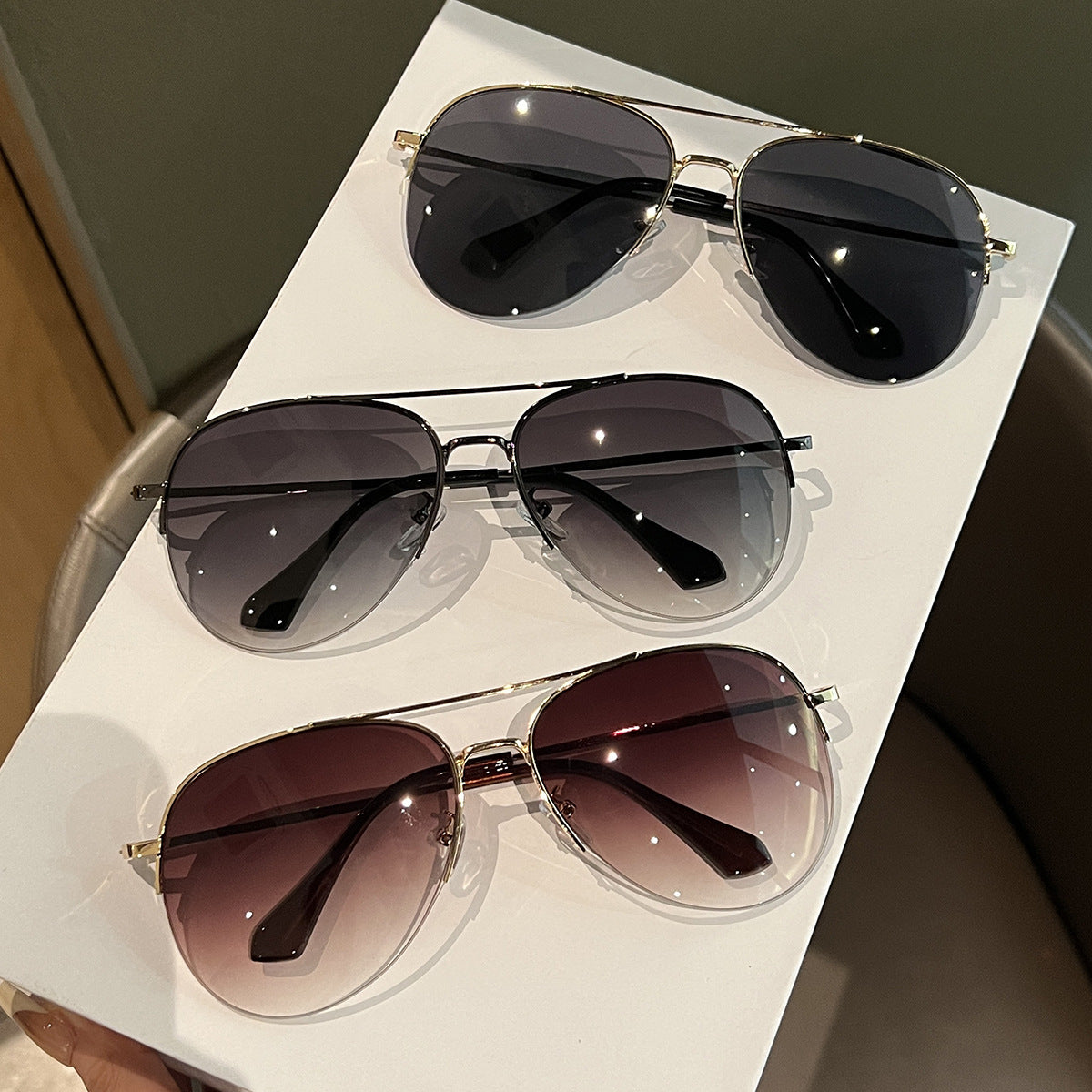 Stylische Piloten-Sonnenbrille Brehn