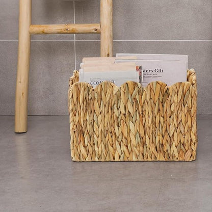 Eleganter handgefertigter geflochtener Zeitschriftenorganisator Brehn