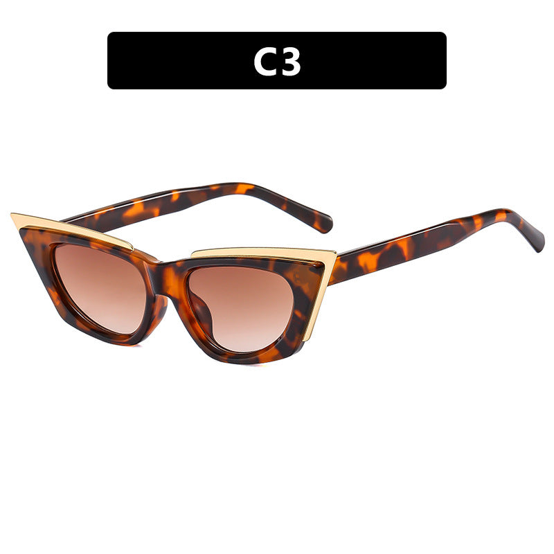 Damen extravagante Cat-Eye Sonnenbrille Brehn