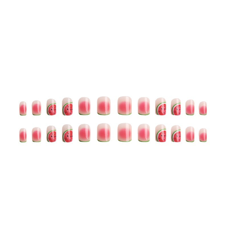 Kreatives Kunstnagelset mit Wassermelonen-Motiv Brehn