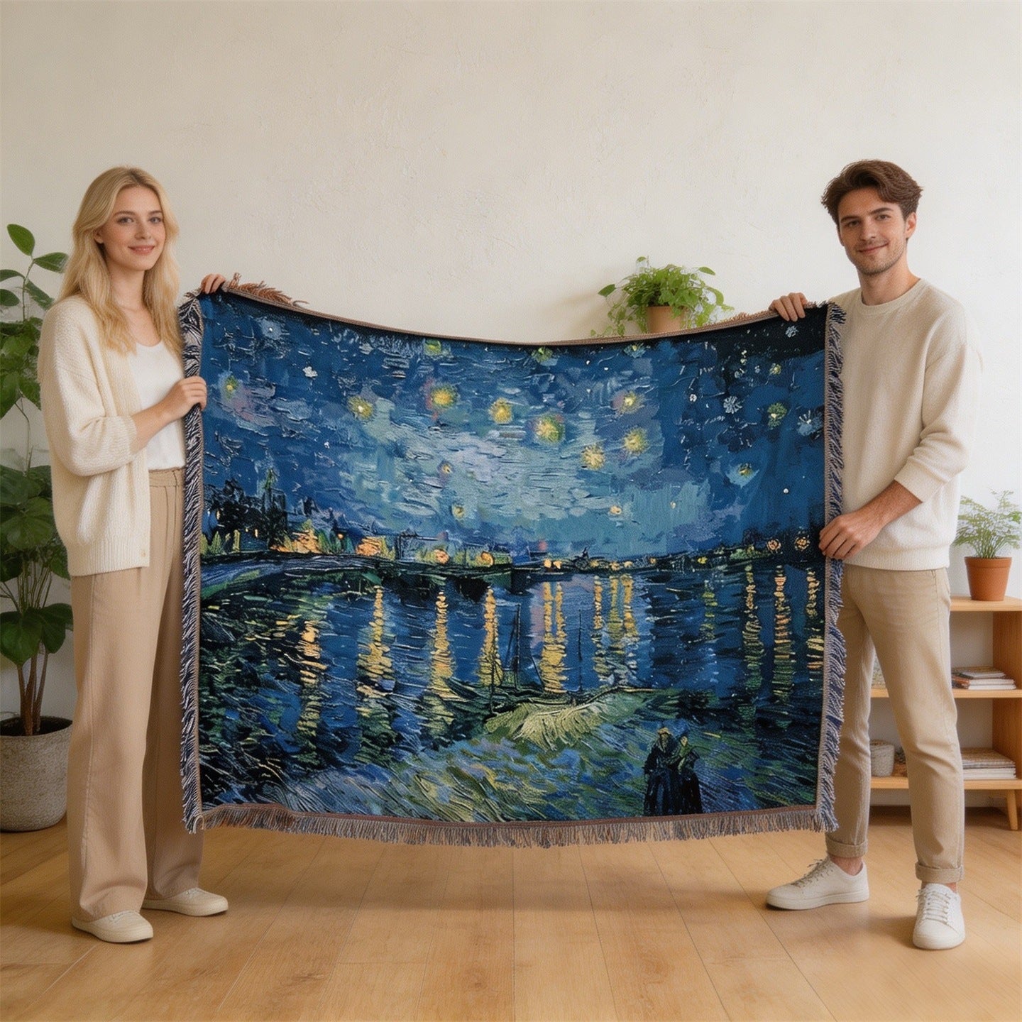 Künstlerisch Vintage-inspirierte Wandteppichdecke