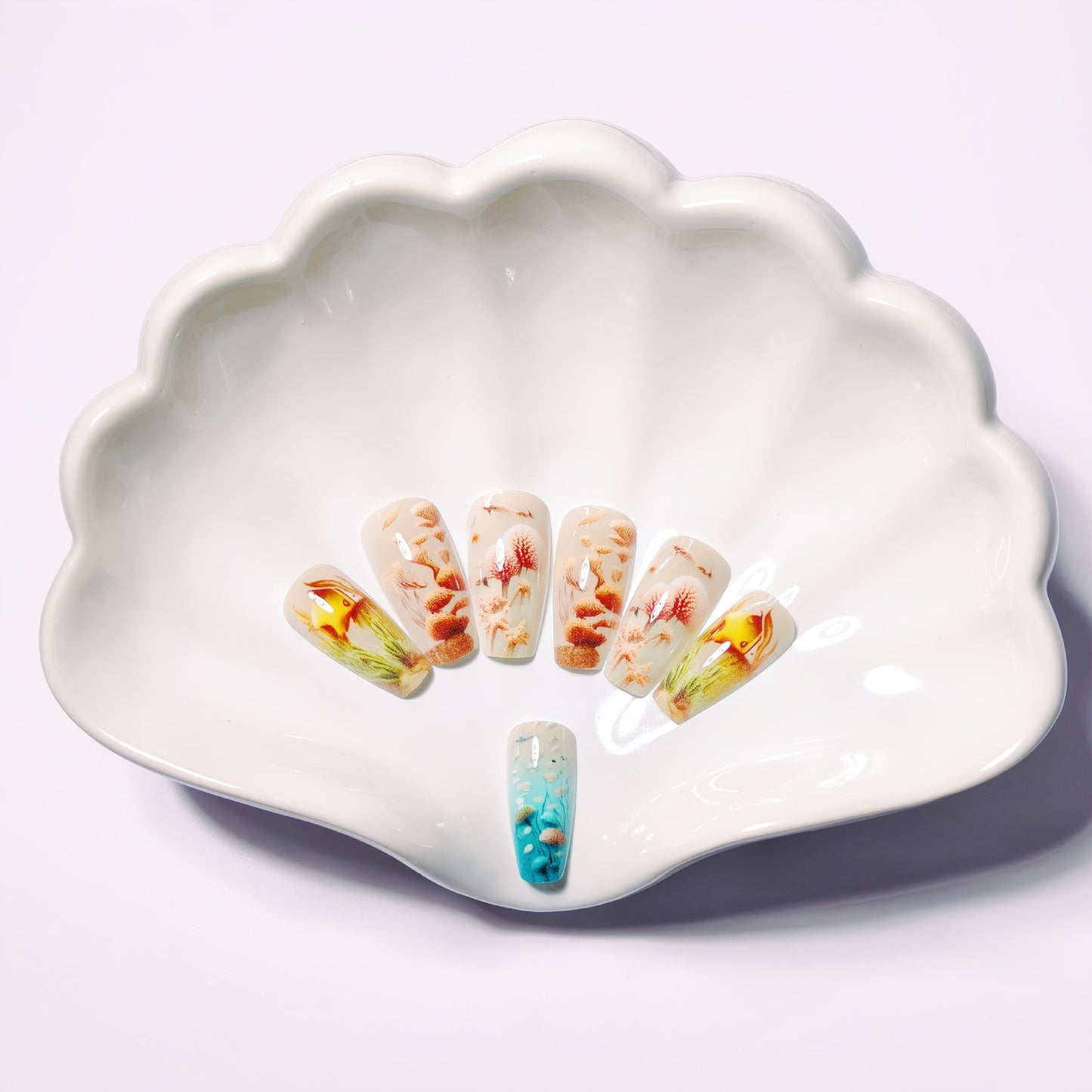 Kunstnägel mit Maritimem Unterwasser-Motiv Brehn