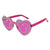 Damen Herzförmige Sonnenbrille mit funkelndem Strassmuster Brehn