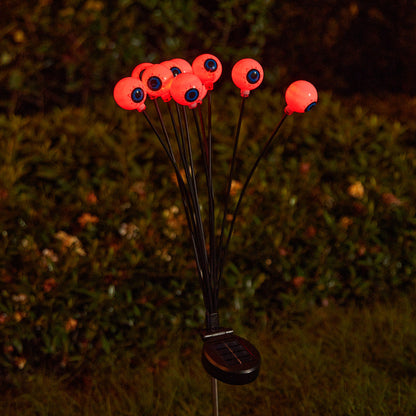 Gruselige Gartenlichter mit Augen-Motiv Brehn