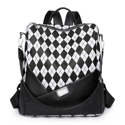 Stilvolle Harlequin-Muster Rucksack