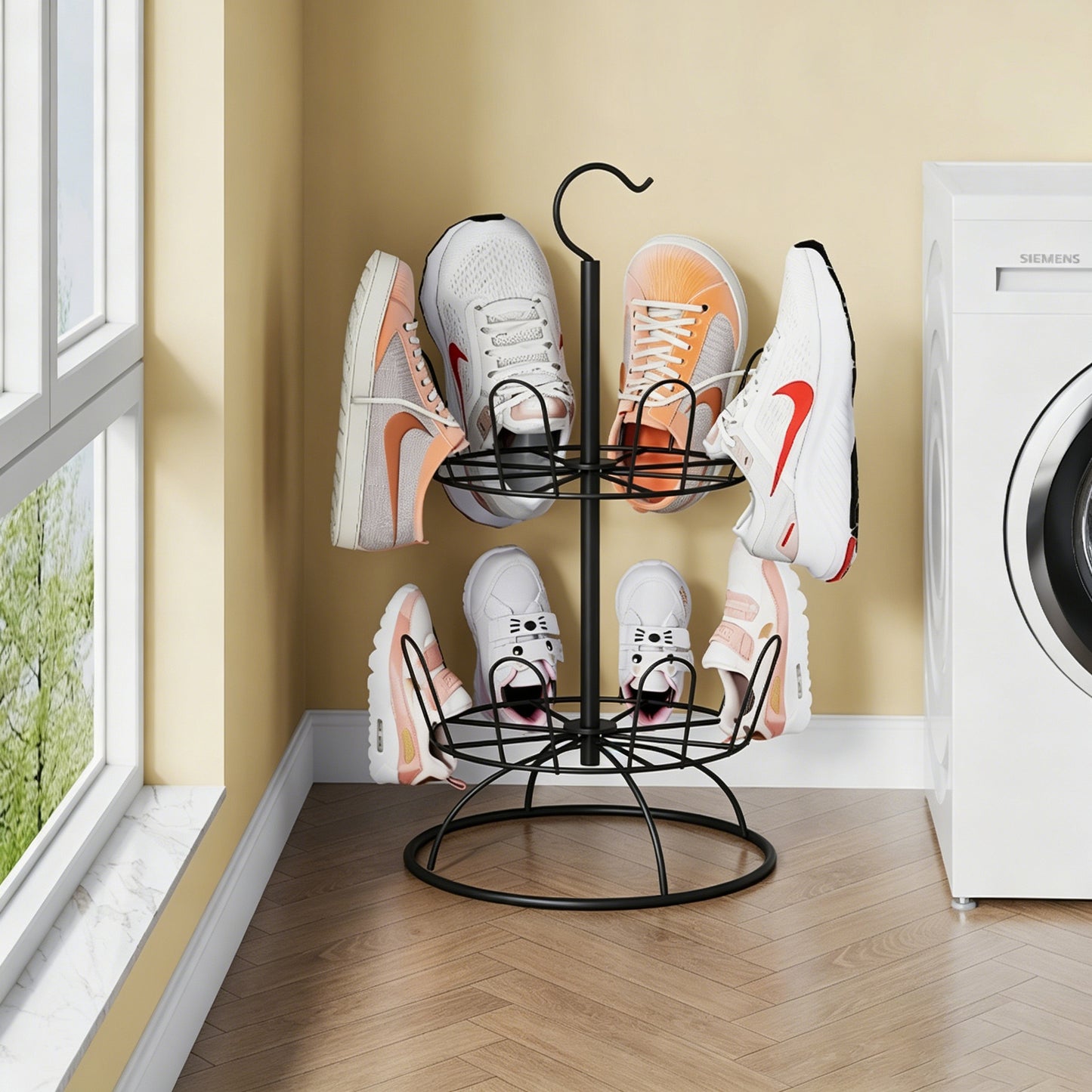 Moderner runder Schuh-Organizer Brehn
